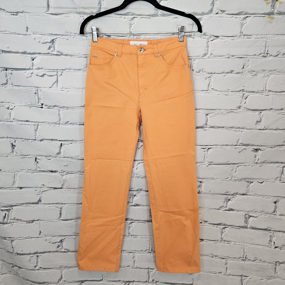 Escada Orange Cigarette Leg Pants